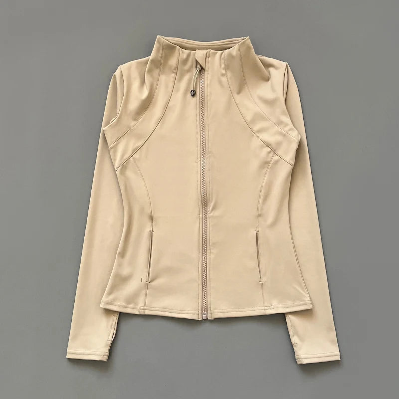 Veste Fitness à Col Montant pour Femme – Veste de Sport Slim-Fit à Fermeture Éclair, Séchage Rapide pour Yoga, Course et Cyclisme - BLACKBEARD OUTDOOR INDUSTRIES