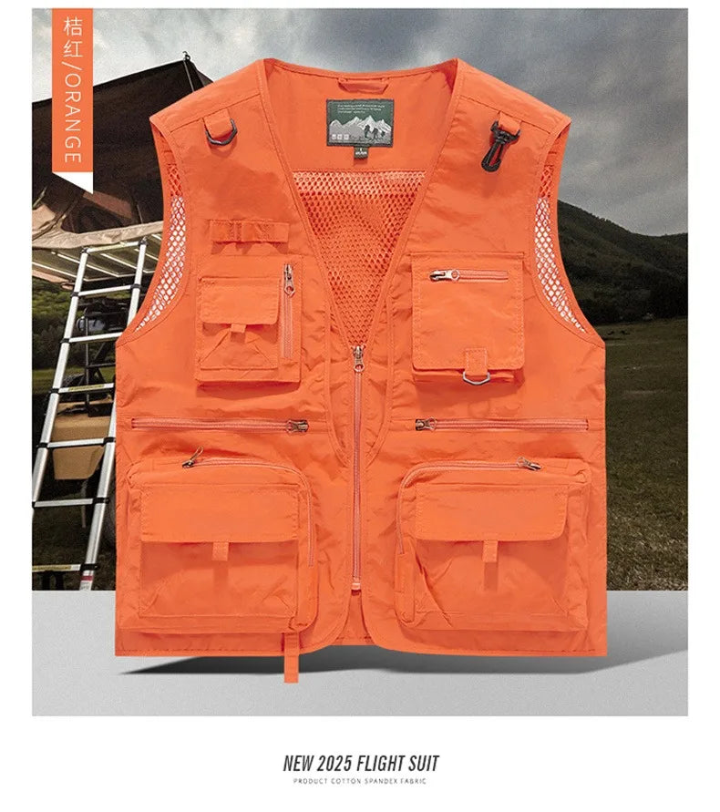 Gilet Tactique Homme Été – 14 Poches, Mesh Respirant - BLACKBEARD OUTDOOR INDUSTRIES