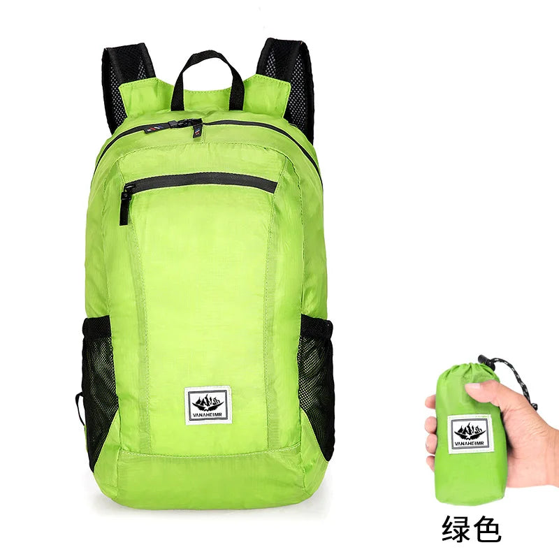 Sac à Dos Pliable 18L Ultra-Léger – Sac de Voyage, Randonnée, Cyclisme et Escalade - BLACKBEARD OUTDOOR INDUSTRIES