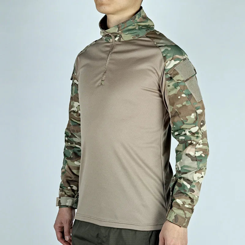 T-shirt Militaire à Manches Longues – Vêtement Tactique Respirant pour Entraînement, Chasse, Randonnée et Travail – Unisexe BLACKBEARD OUTDOOR INDUSTRIES