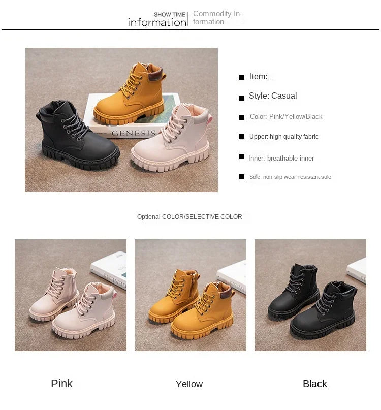 bottines exterieur en cuir pour enfants Ma boutique