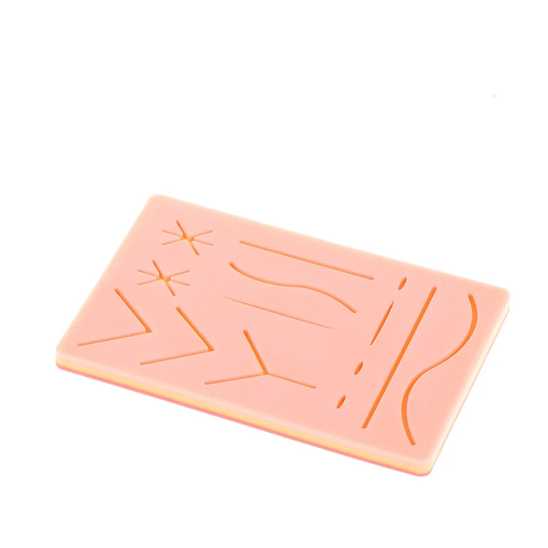 🩹 Tapis de Pratique pour Suture – Peau Silicone 3 Couches avec 14 Plaies Ma boutique