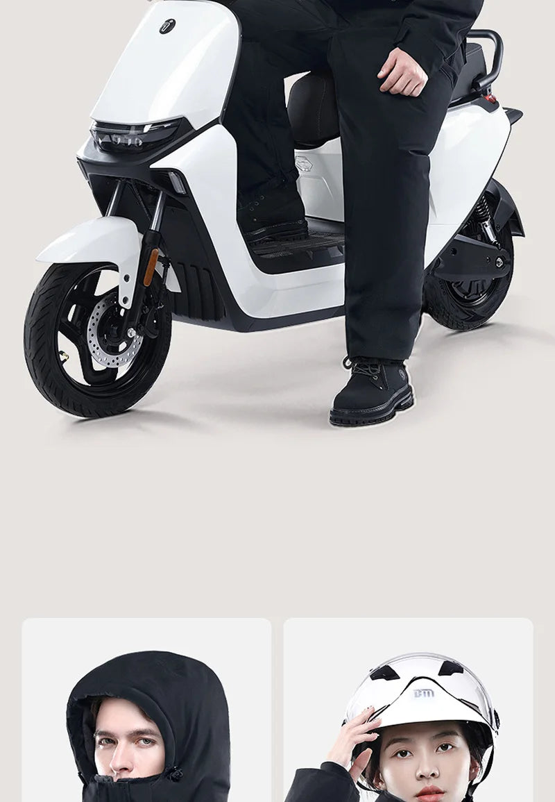 Motorcycle Riding Winter Coldproof Clothing Winter Fashion Waist Designwarm Cotton Jumpsuit Thickened Waterproof Snowmobile Suit BLACKBEARD OUTDOOR INDUSTRIES