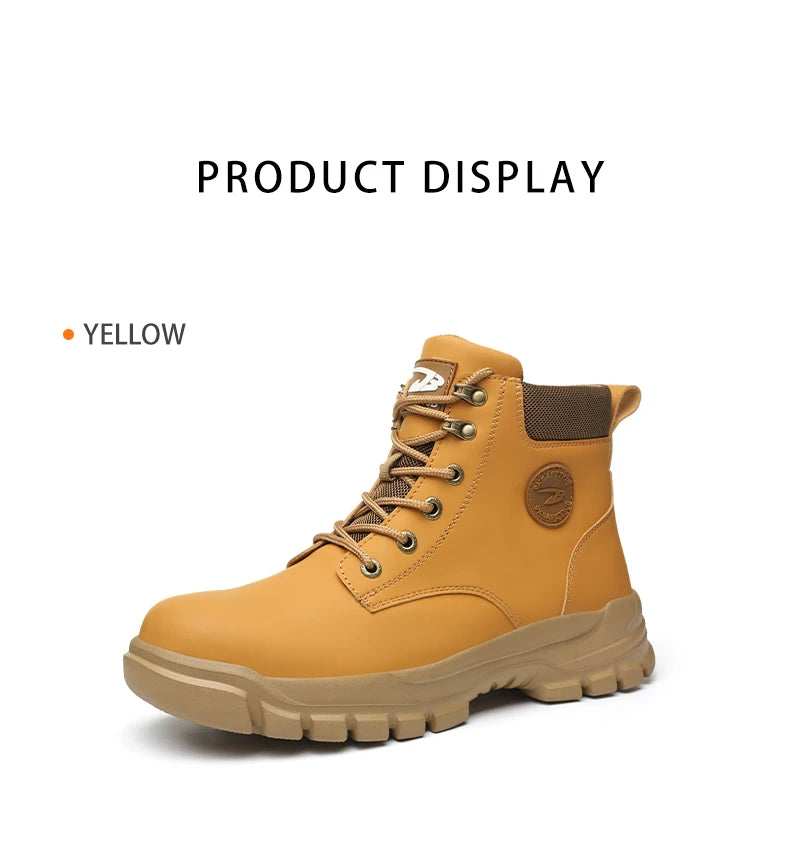Chaussures de Sécurité Homme et Femme - Sneakers Anti-écrasement avec Embout Métallique, Bottes de Travail Indestructibles pour Construction - BLACKBEARD OUTDOOR INDUSTRIES