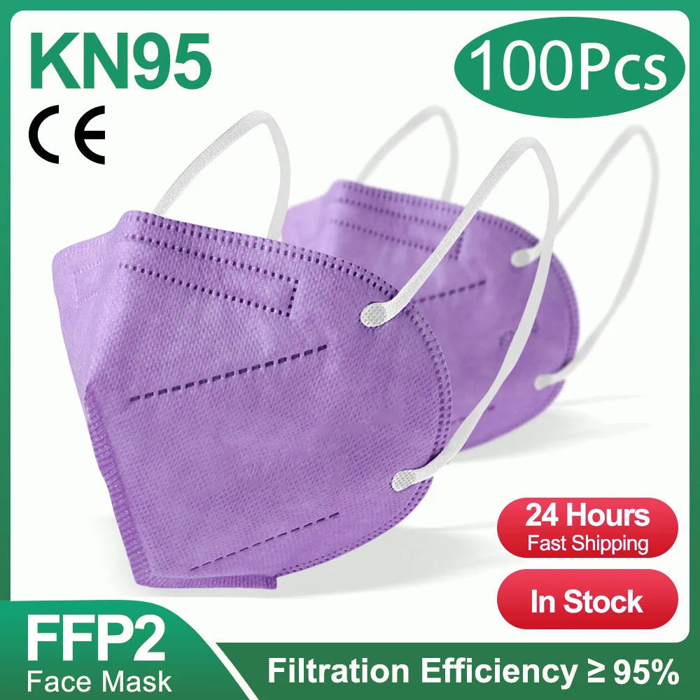 Masques FFP2 KN95 - 10 à 200 Pièces - Homologuées avec 5 Couches - BLACKBEARD OUTDOOR INDUSTRIES