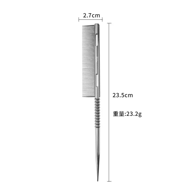 Peigne à Queue en Aluminium – Coiffure & Coupe | Accessoire de Salon pour Hommes et Femmes - BLACKBEARD OUTDOOR INDUSTRIES