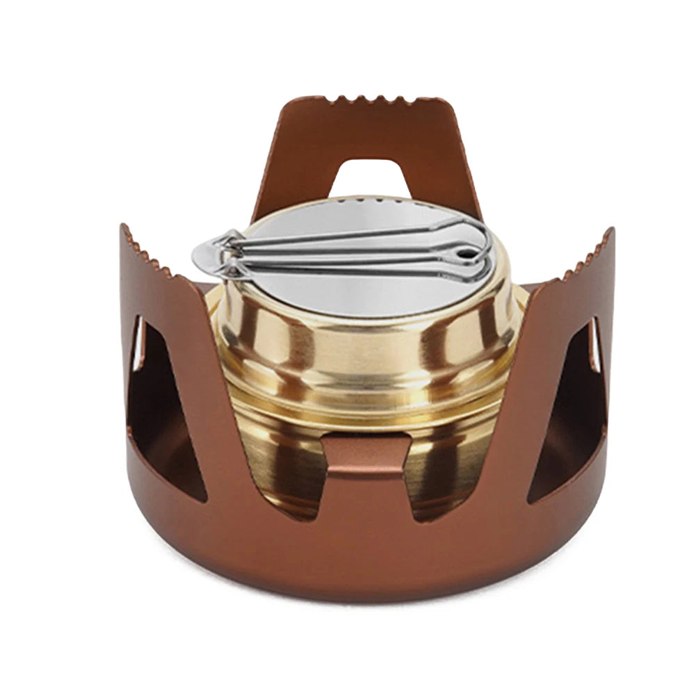 Réchaud à Alcool Portable Mini – Réglable avec Support en Alliage - BLACKBEARD OUTDOOR INDUSTRIES
