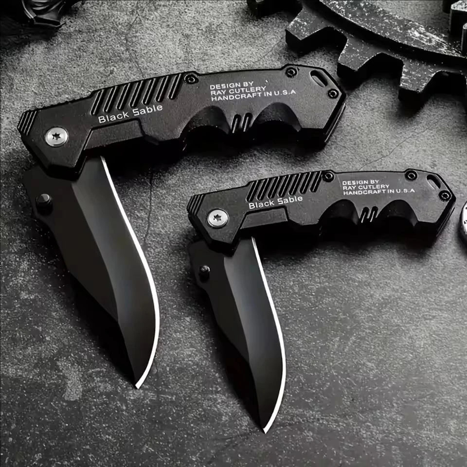 Couteau Pliant Multifonction Haute Dureté – Outil de Survie et Autodéfense - BLACKBEARD OUTDOOR INDUSTRIES