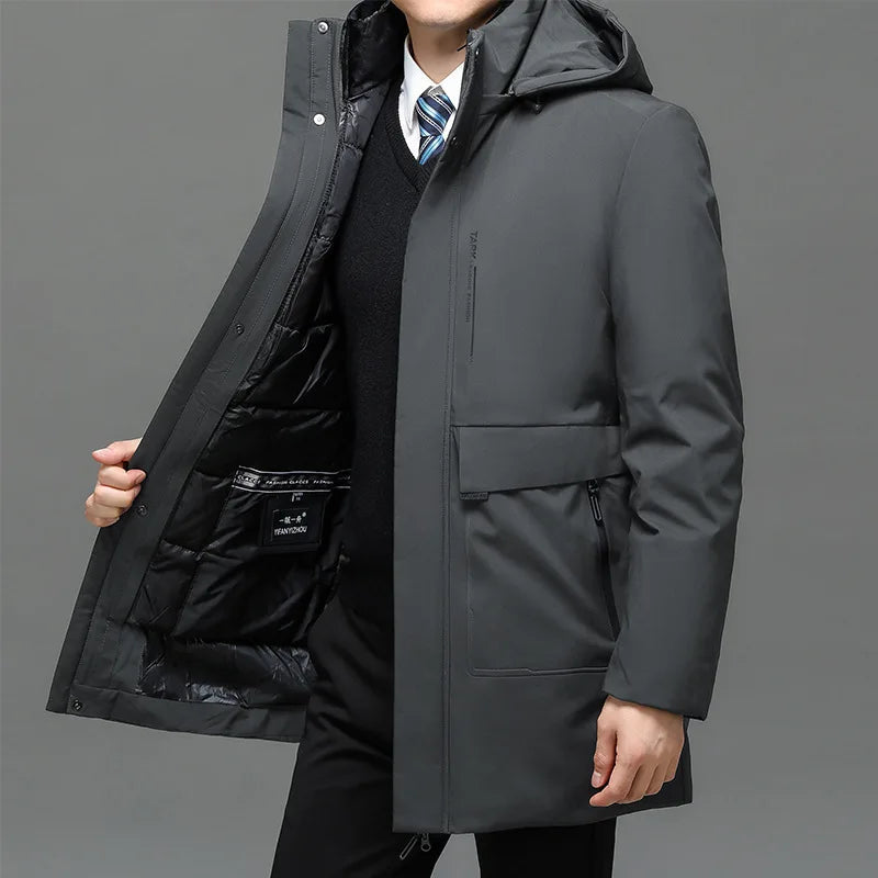 Parka Homme d'Hiver avec Col à Capuche, Résistante à l'Eau et au Vent - Confort et Chaleur -40°C BLACKBEARD OUTDOOR INDUSTRIES