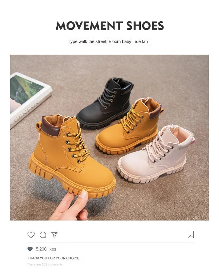 bottines exterieur en cuir pour enfants Ma boutique