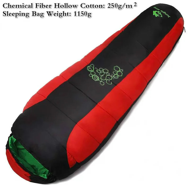Jungle King CY0901 Sac de Couchage en Coton Épais à Quatre Trous – Sac de Couchage Thermique Hiver pour Camping et Voyage - BLACKBEARD OUTDOOR INDUSTRIES