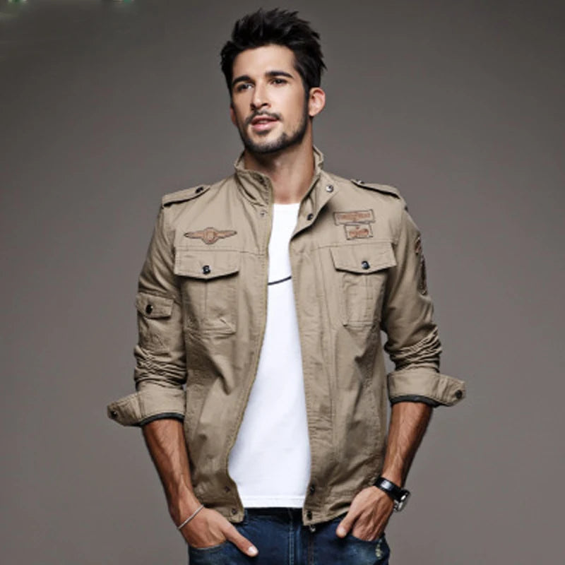 Veste Militaire Homme Air Force One | Coupe Printemps & Automne – Tailles M à 6XL - BLACKBEARD OUTDOOR INDUSTRIES