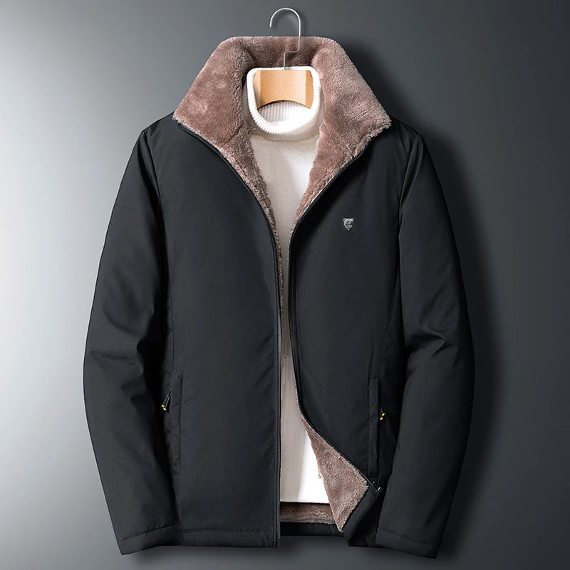 Veste Homme Hiver 2025 — Manteau Chaud Épais en Polaire Coupe Classique - BLACKBEARD OUTDOOR INDUSTRIES