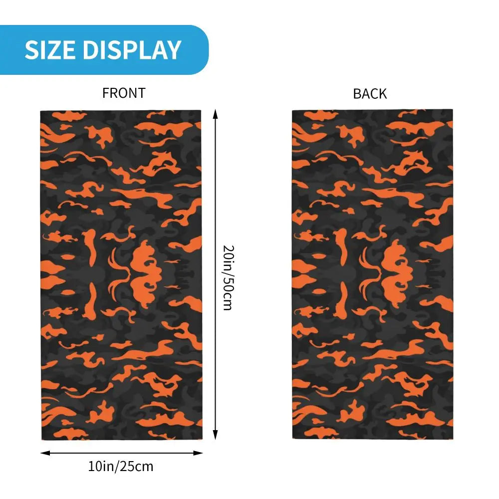 Tiger Stripe Camo – Bandeau Tour de Cou Hiver Multifonction pour Hommes et Femmes | Parfait pour Randonnée, Cyclisme, Sports Outdoor et Usage Quotidien - BLACKBEARD OUTDOOR INDUSTRIES