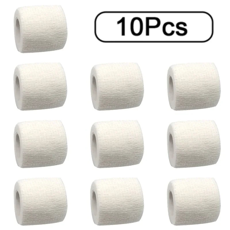 10 Rouleaux de Bande Auto-adhésive Élastique - Bandage Sportif, Tape de Protection pour Articulations (Genou, Doigt, Épaule) et Accessoires Tatouage - BLACKBEARD OUTDOOR INDUSTRIES