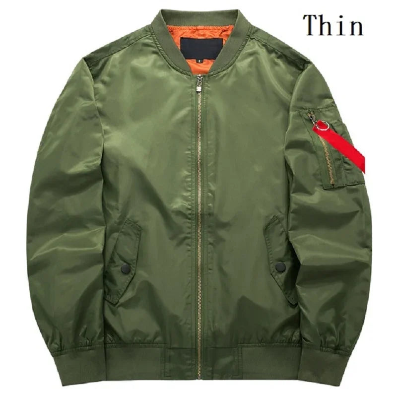 Veste Bomb MA1 Pilote Homme 2023 – Veste Baseball Épaissie Automne-Hiver, Coupe Casual et Militaire - BLACKBEARD OUTDOOR INDUSTRIES