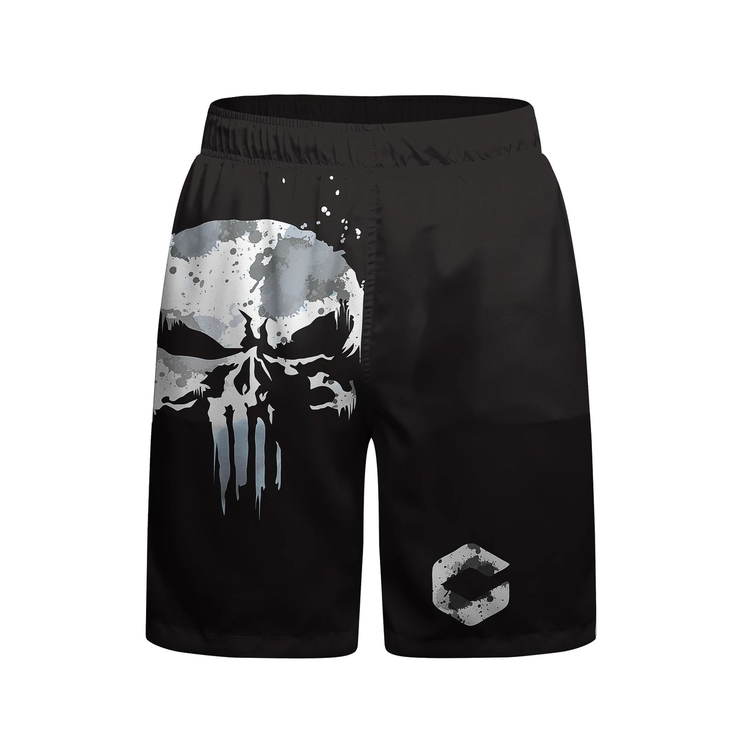 Ensemble T-shirt et Pantalon MMA Jiu Jitsu Skull pour Homme – Rashguard BJJ, Grappling Brésilien, Shorts MMA, Vêtements de Gym, Gi de Boxe, Maillots Muay Thai - BLACKBEARD OUTDOOR INDUSTRIES