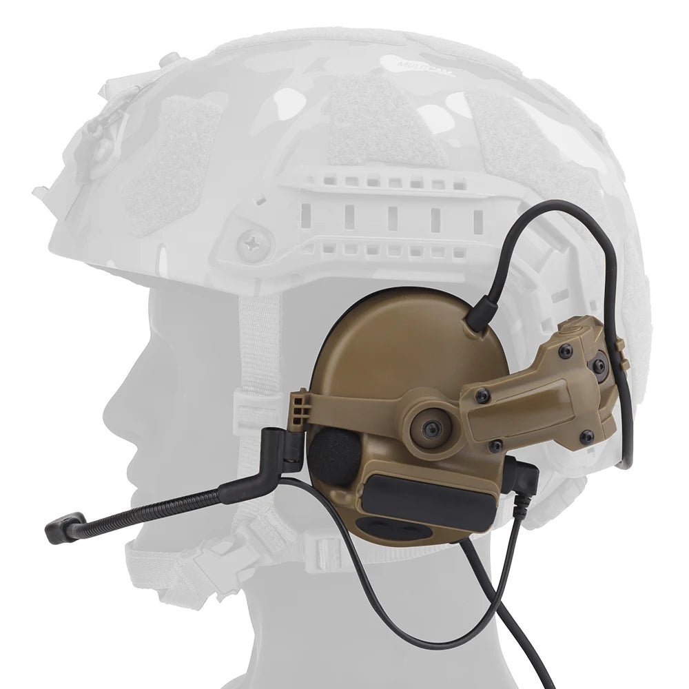 Casque Tactique de Protection Auditive Active – Casque Anti-Bruit Électronique avec Communication pour Casque Tactique BLACKBEARD OUTDOOR INDUSTRIES