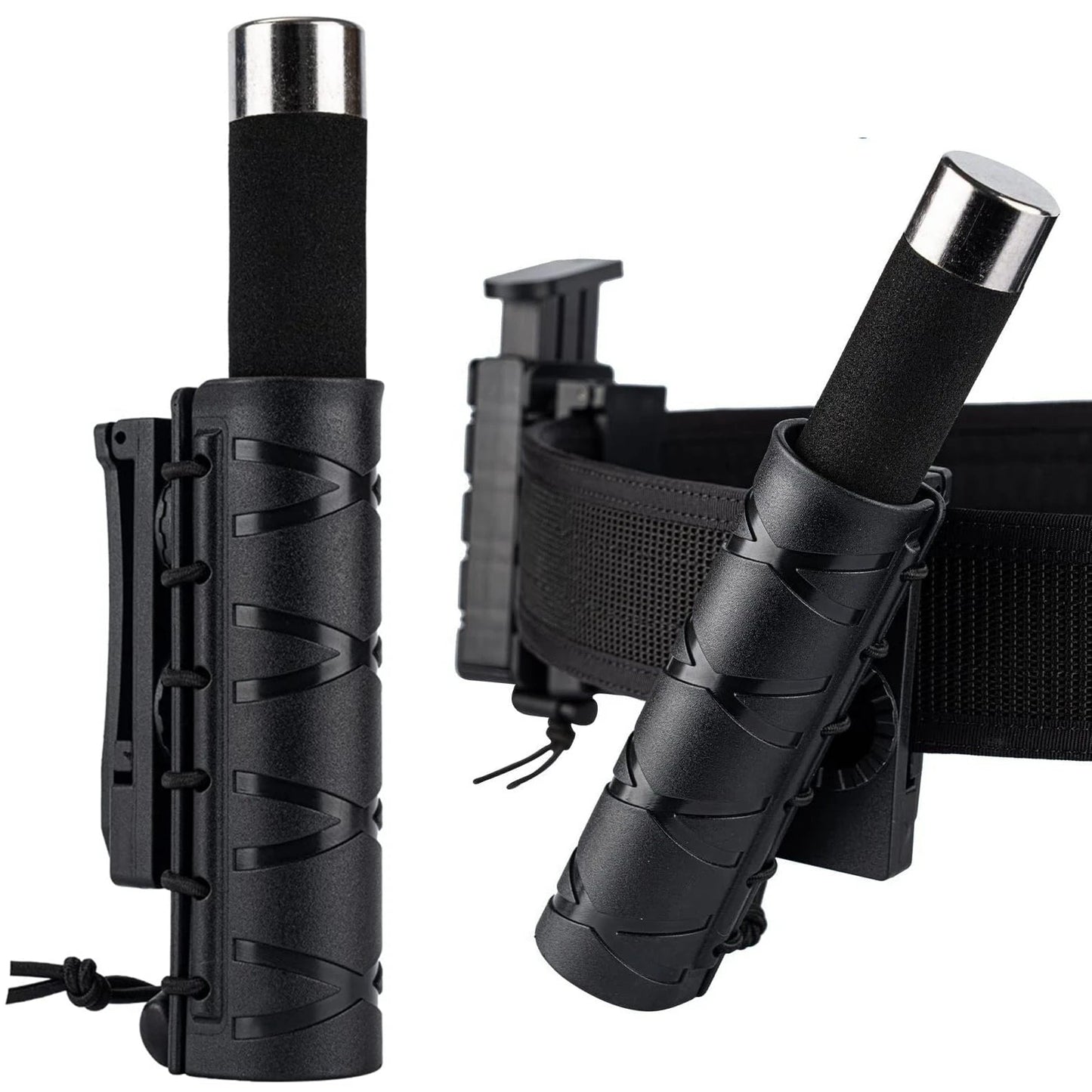 Support Tactique 360° pour Matraque – Pochette MOLLE Rotative pour Matraque Télescopique (16"-21"-26") – Étui en Nylon avec Clip de Ceinture BLACKBEARD OUTDOOR INDUSTRIES