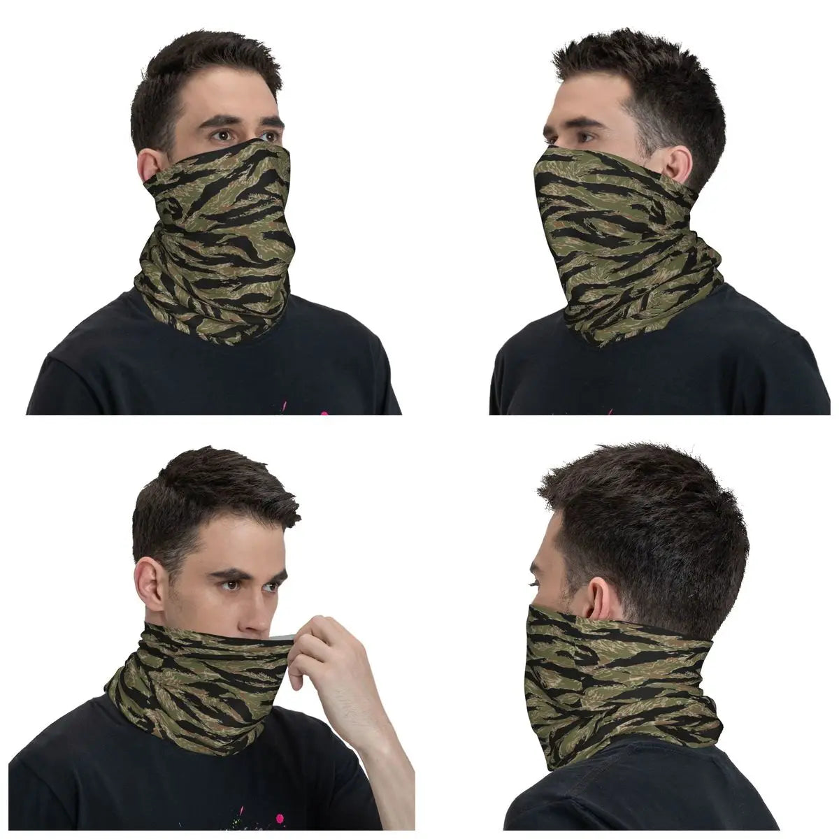 Tiger Stripe Camo – Bandeau Tour de Cou Hiver Multifonction pour Hommes et Femmes | Parfait pour Randonnée, Cyclisme, Sports Outdoor et Usage Quotidien - BLACKBEARD OUTDOOR INDUSTRIES