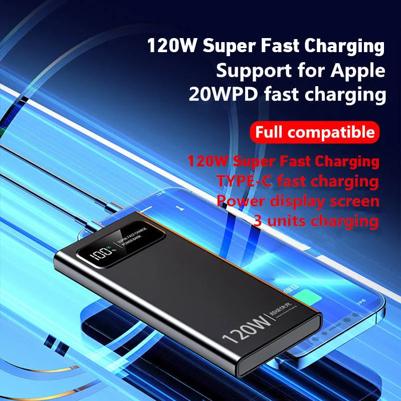 Batterie Externe Xiaomi 200000mAh – 120W Super Charge – Charge Ultra-Rapide Multi-Appareils – Écran LED – Type-C/USB-A - BLACKBEARD OUTDOOR INDUSTRIES
