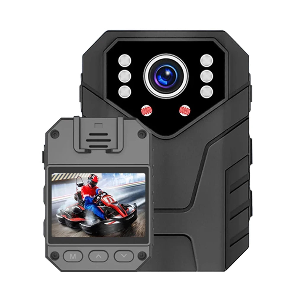 Mini Caméra Corporelle Full HD 1080P avec Vision Nocturne – Enregistreur Vidéo, Caméra de Sécurité pour Garde, Police, et Application Environnementale - BLACKBEARD OUTDOOR INDUSTRIES