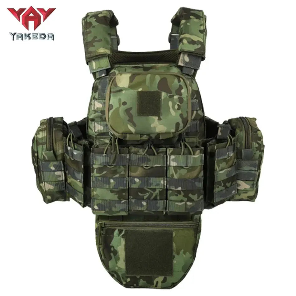 YAKEDA Plate Carrier Tactique – Gilet Modulaire avec Poches Incluses Ma boutique