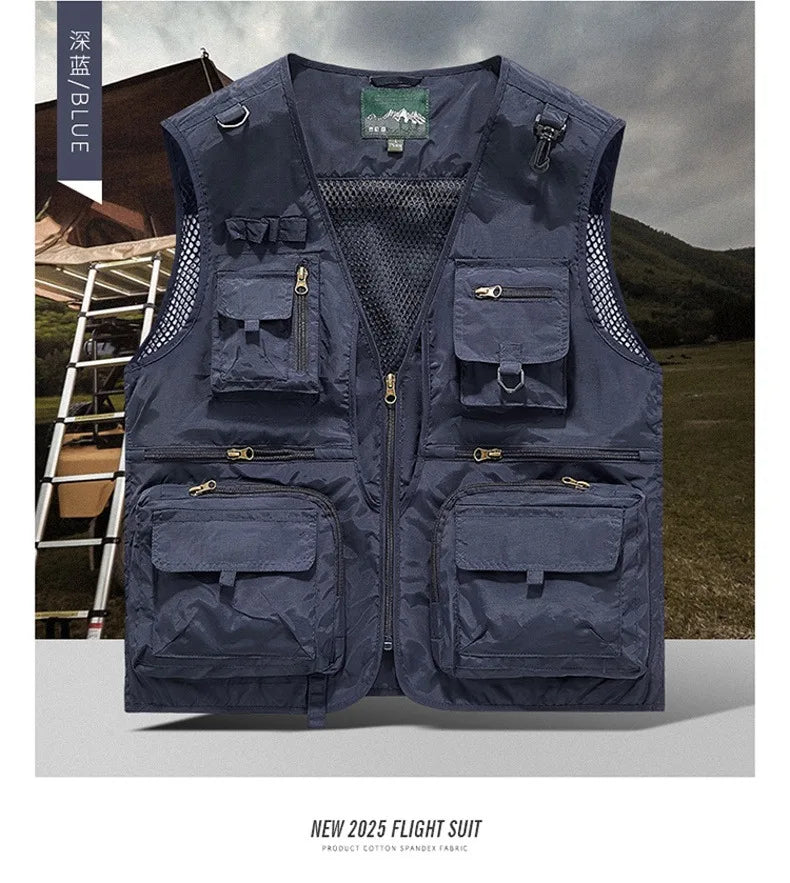 Gilet Tactique Homme Été – 14 Poches, Mesh Respirant - BLACKBEARD OUTDOOR INDUSTRIES