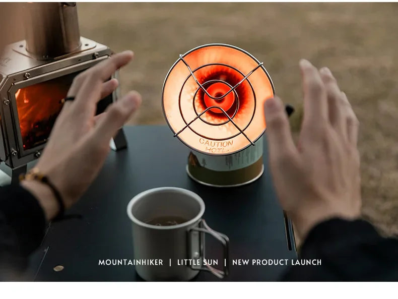 MOUNTAINHIKER Portable Mini Sun Gas Heating Stove Chauffage Gaz Portable Compact pour Camping et Activités Outdoor - BLACKBEARD OUTDOOR INDUSTRIES