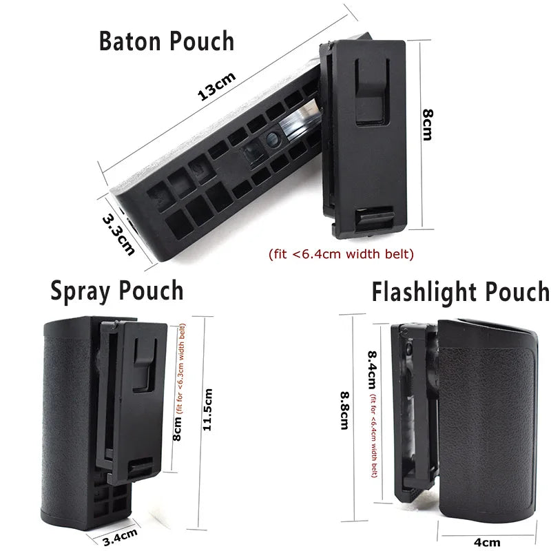 Poche Tactique Polyvalente - Porte-Spray, Porte-Flashlight, Porte-Bâton (Rotation 360°, Ouverture Rapide) BLACKBEARD OUTDOOR INDUSTRIES