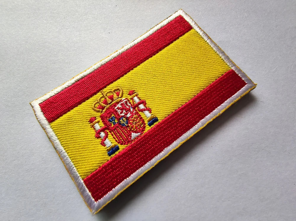 Patch Brodé Drapeau Espagnol – Patch Velcro 3D Écologique, Idéal pour Vêtements, Sacs, Accessoires et DIY - BLACKBEARD OUTDOOR INDUSTRIES