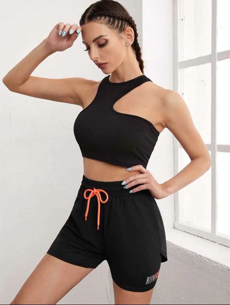 Short de Sport Femme 2-en-1 Mermaid Curve – Respirant, Séchage Rapide, Taille Cordon, Graphique Lettre - BLACKBEARD OUTDOOR INDUSTRIES