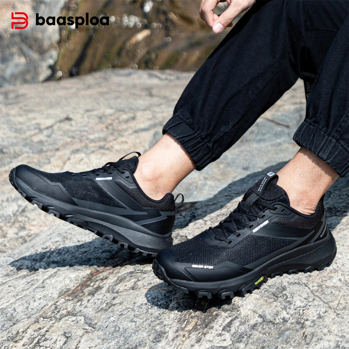 Chaussures de Randonnée Homme Bassploa – Sneakers Légères, Confortables et Antidérapantes, Résistantes à l'Usure, pour Activités Outdoor - BLACKBEARD OUTDOOR INDUSTRIES