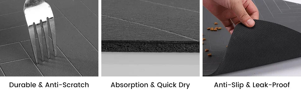 Tapis de Nourrissage Absorbant pour Animaux – Imperméable, Antidérapant & Séchage Rapide – Idéal pour Gamelles de Chiens et de Chats Ma boutique