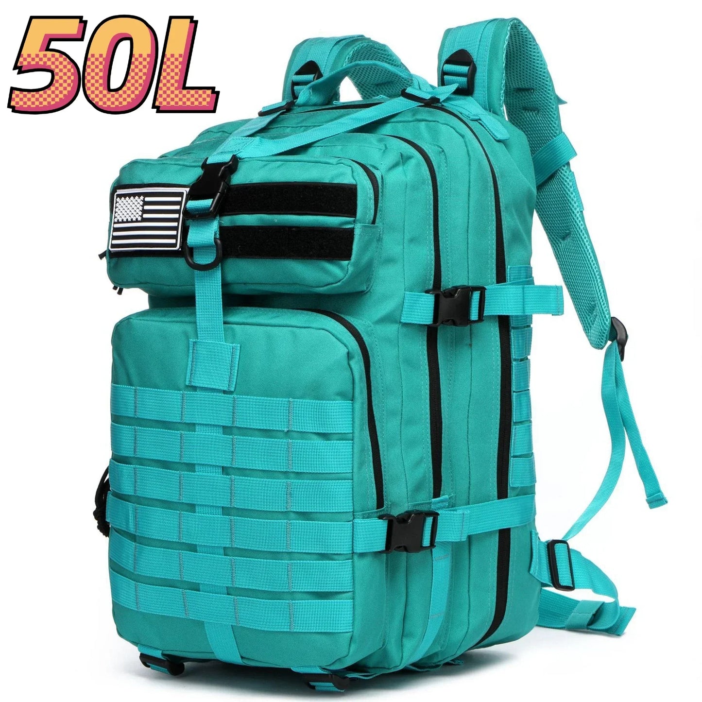 Thuram Sac à Dos Nylon 1000D Imperméable 30L/50L – Trekking, Pêche, Chasse, Camping, Randonnée - BLACKBEARD OUTDOOR INDUSTRIES