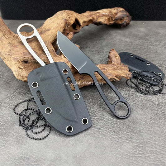 Couteau Izula Ant – Lame Droite en 8Cr13mov Haute Dureté avec Étui Moulé Kydex et Clip - BLACKBEARD OUTDOOR INDUSTRIES