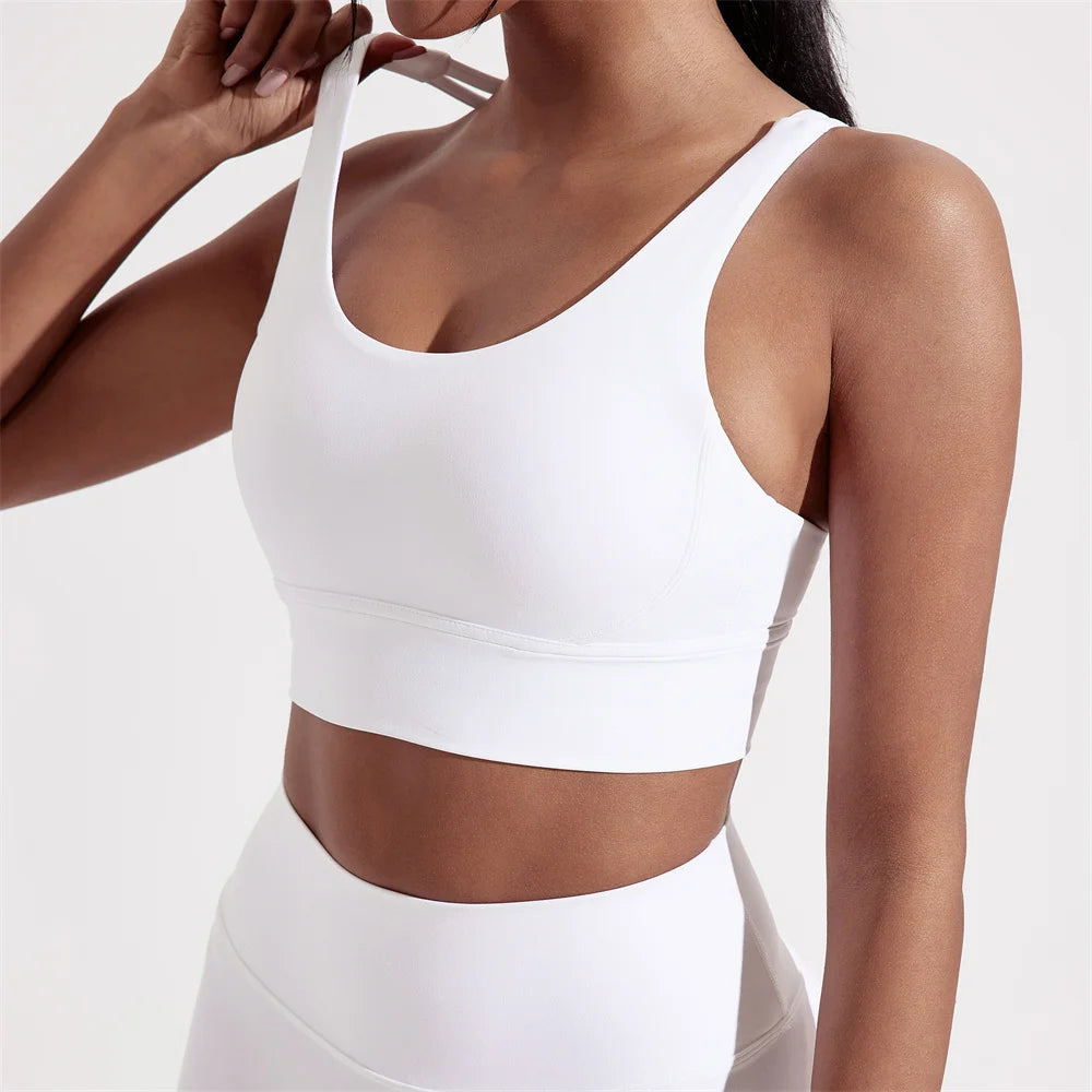 Brassière de Sport Femme Dos Croisé – Maintien Fort – Respirante & Confortable – Yoga, Fitness, Gym - BLACKBEARD OUTDOOR INDUSTRIES