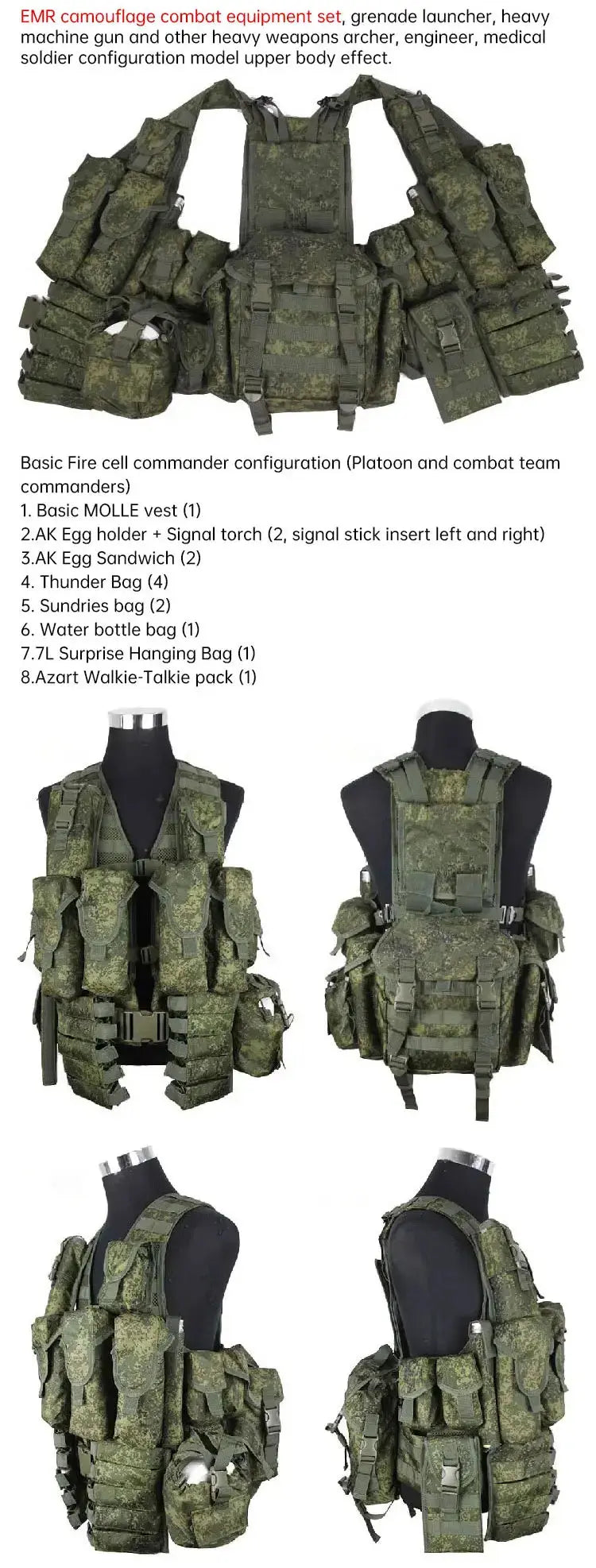 Russian EMR 6sh117 Tactical Vest Ma boutique