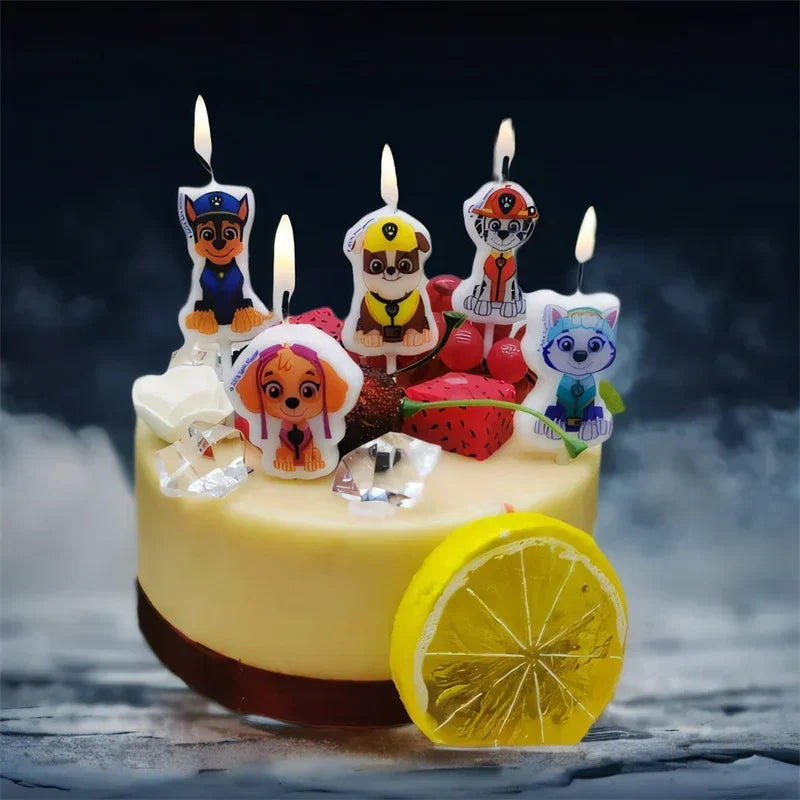 5pcs Paw Patrol bougies d'anniversaire pour enfants Ma boutique