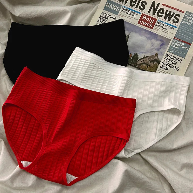 Lot de 3 Culottes en Coton de Style Sport – Sous-vêtements Féminins, Confortables, Respirants, Taille Moyenne, Lingerie Sexy et Taille Plus - BLACKBEARD OUTDOOR INDUSTRIES