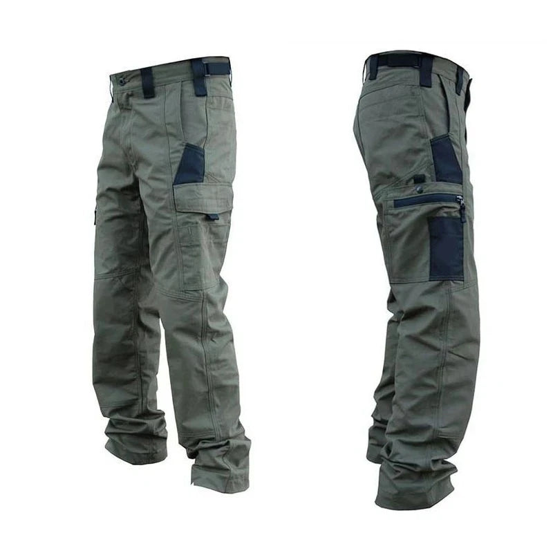 Pantalon Cargo Homme Résistant à l'Usure — Multi-poches, Coupe Droite, Style Tactique et Décontracté - BLACKBEARD OUTDOOR INDUSTRIES