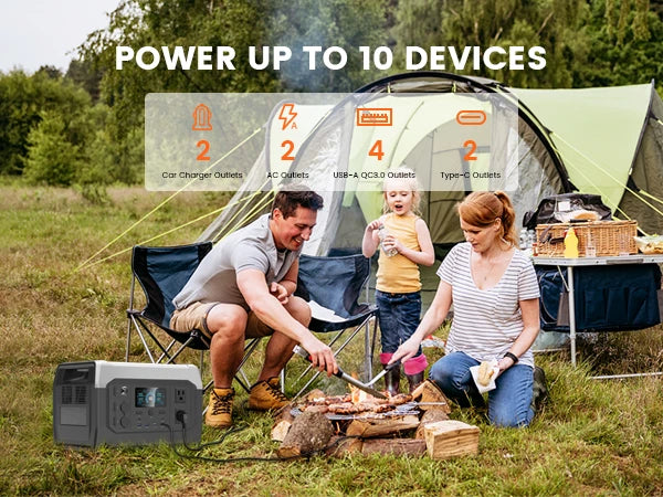 Générateur Solaire Portable avec Batterie LiFePO4 | UPS intégré | Sortie 110V / 220V AC | Idéal pour Camping, Maison, Secours - BLACKBEARD OUTDOOR INDUSTRIES
