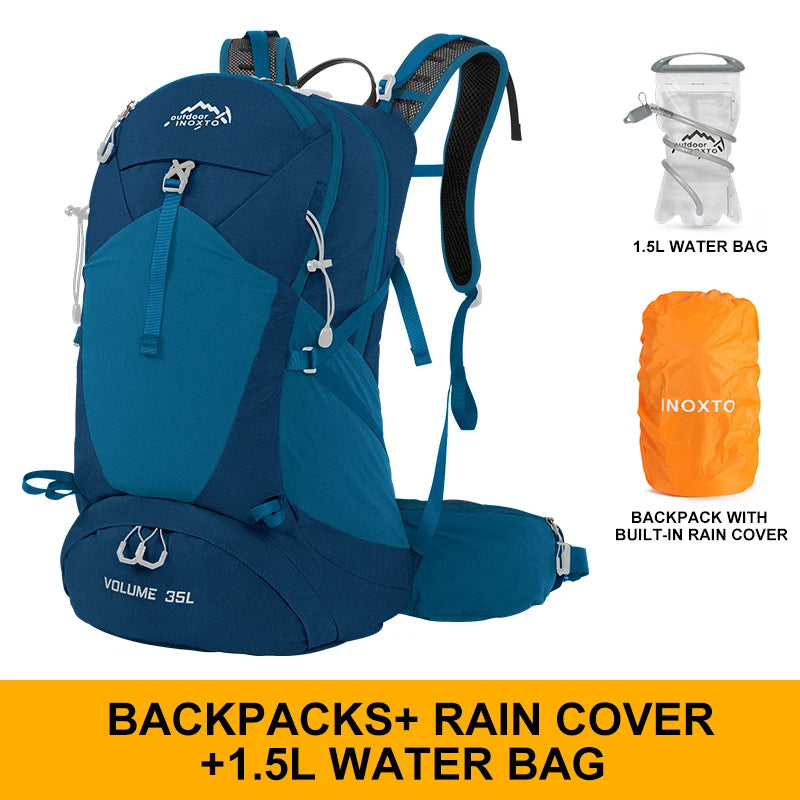 Sac à Dos de Randonnée 35L – Imperméable avec Housse de Pluie Intégrée | Mixte Homme/Femme - BLACKBEARD OUTDOOR INDUSTRIES
