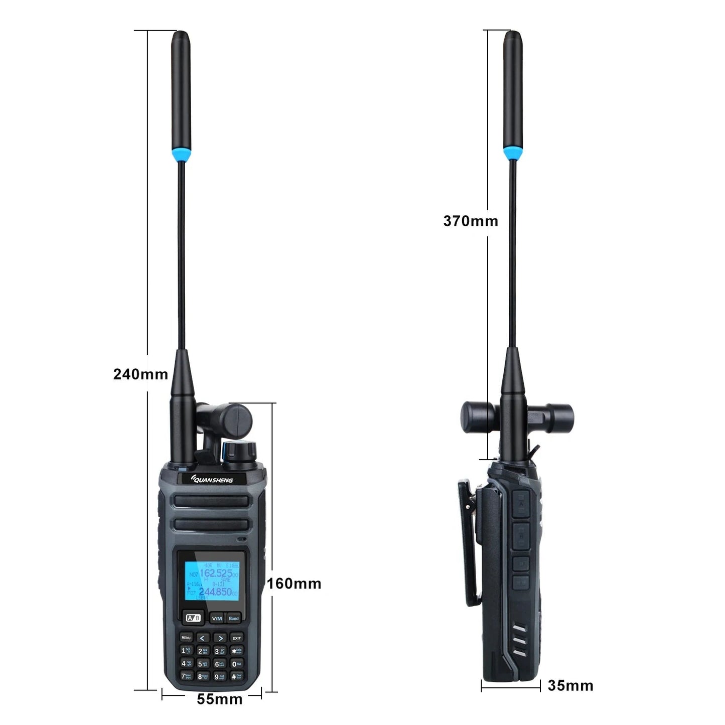 Talkie Walkie Quansheng TK11(5) Digital – Puissance 5-10W | DTMF/CTCSS/DCS | VOX | 10 Sets de Jammers Ma boutique