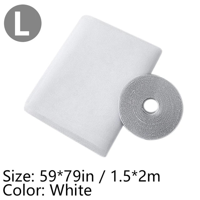 Rideau Anti-Moustiques Auto-adhésif - Filet de Protection Moustiques pour Fenêtre et Porte, DIY, Découpe Libre - BLACKBEARD OUTDOOR INDUSTRIES