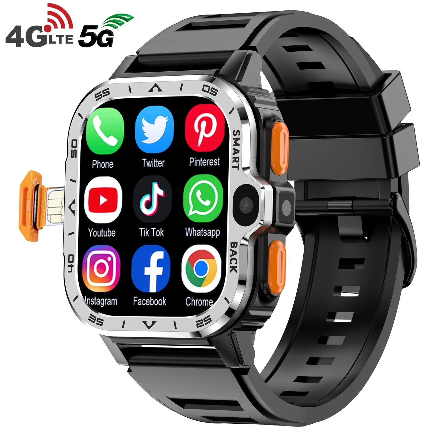 Montre Connectée VALDUS PGD Android – Écran 2,03", Double Caméra HD, 4G LTE, 64 Go ROM, NFC & WiFi - BLACKBEARD OUTDOOR INDUSTRIES