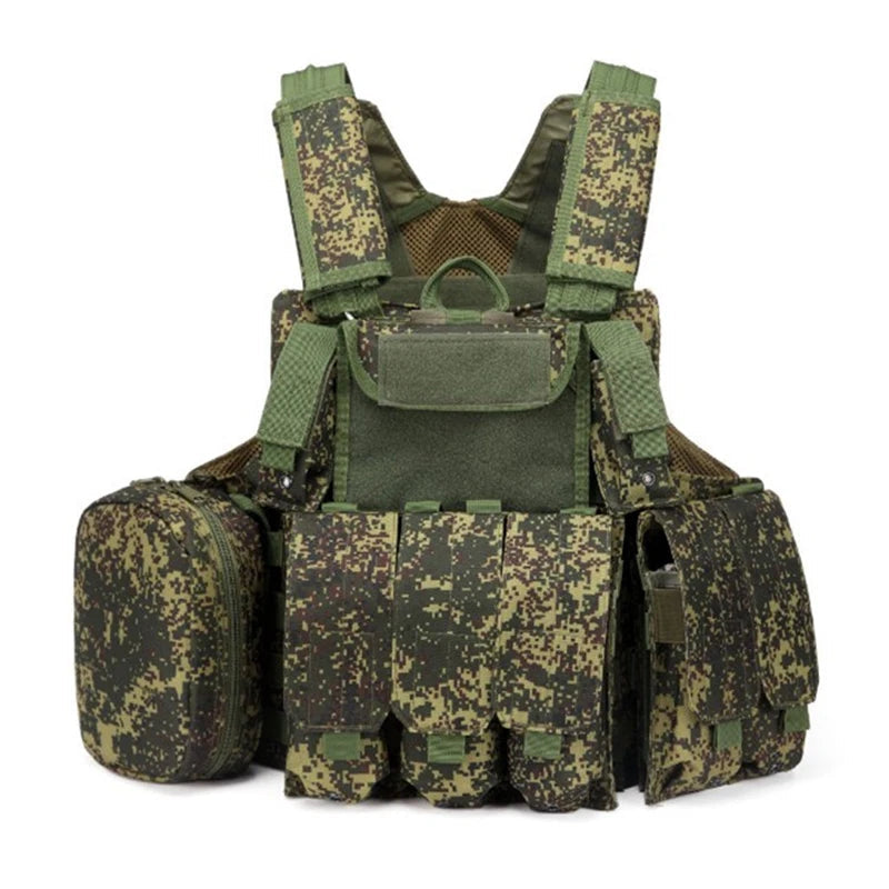 Gilet Tactique Airsoft Molle - Gilet de Combat Assaut pour Paintball, Chasse et Activités Extérieures BLACKBEARD OUTDOOR INDUSTRIES