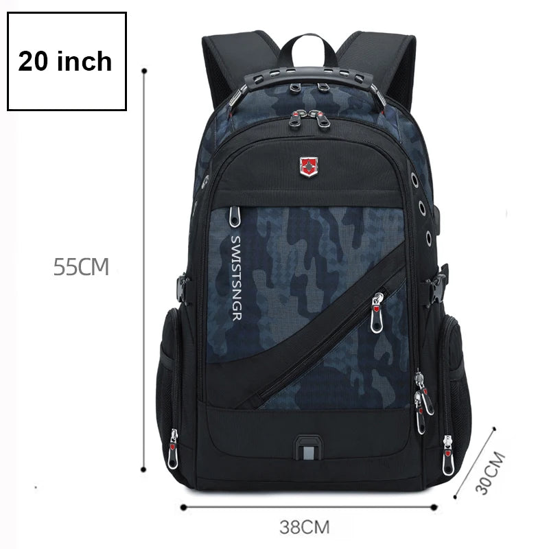 Sac à Dos Ordinateur Étanche 2025 – 17"/20" | Grande Capacité, USB, Antivol | Homme & Femme - BLACKBEARD OUTDOOR INDUSTRIES