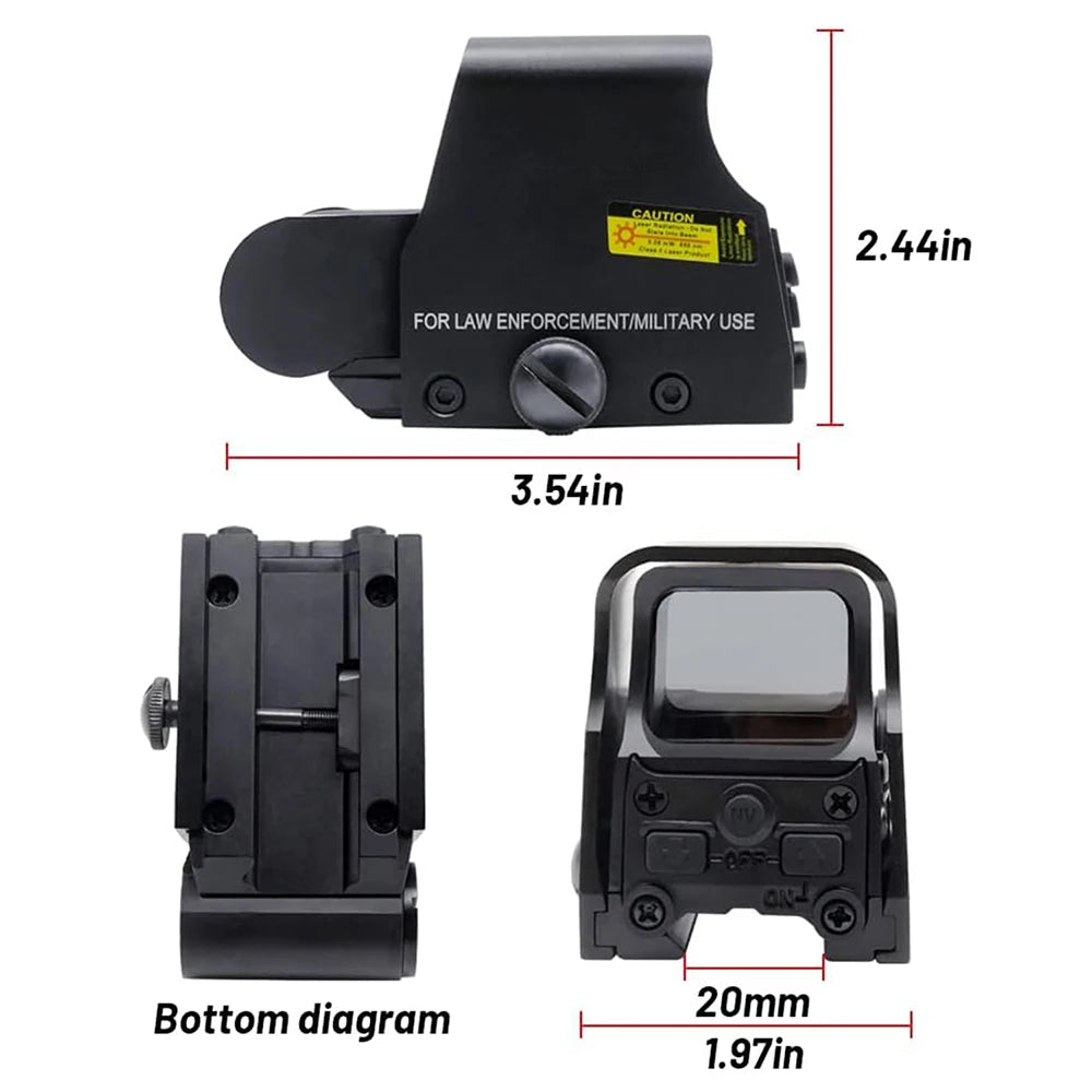 Viseur Holographique 553 Red Dot — Rouge et Vert — Reflex Sight pour Rails 20 mm Ma boutique
