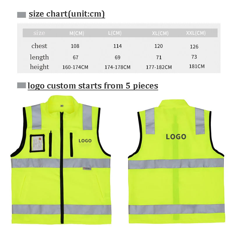 Gilet de Sécurité Réfléchissant pour Activités Extérieures – Haute Visibilité - BLACKBEARD OUTDOOR INDUSTRIES